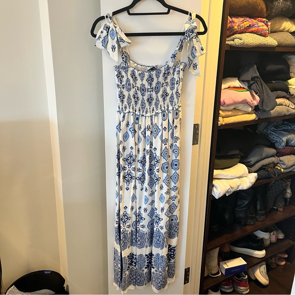 Zara smock dress Aztec print size medium